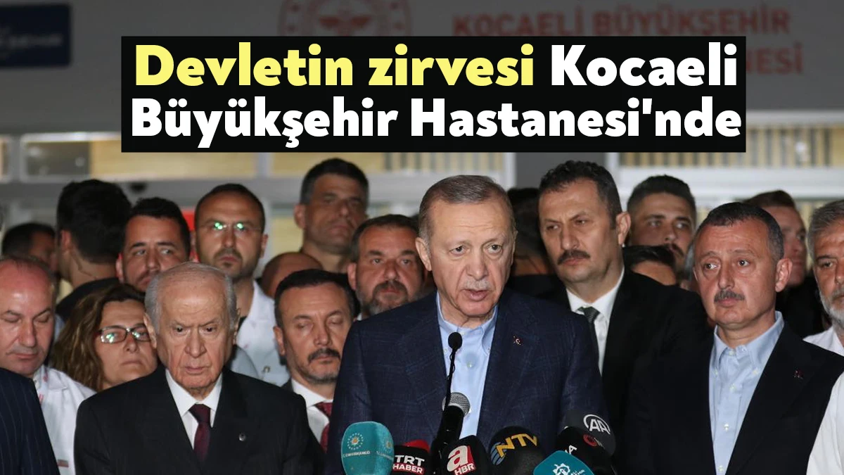 Cumhurbaşkanı Recep Tayyip Erdoğan, MHP Lideri Devlet Bahçeli ve bakanlar,