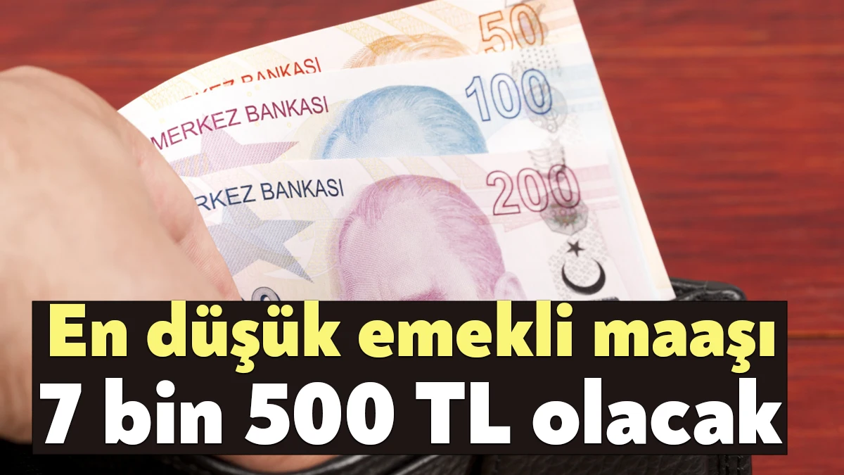 Cumhurbaşkanı Erdoğan, en düşük emekli aylığının 7 bin 500 lira