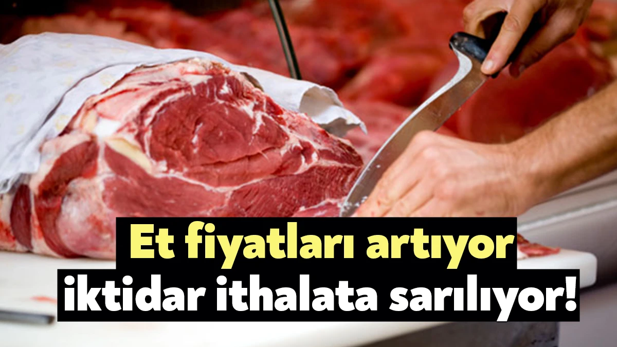 Et fiyatlarındaki artış karşısında iktidar bir kez daha ithalata sarıldı.
