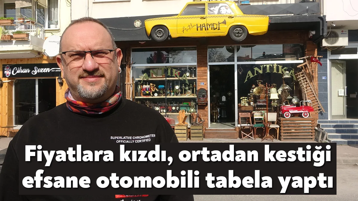Kocaeli'de antika dükkanı bulunan Hamdi Dinibütünoğlu, 20 bin lirayı bulan