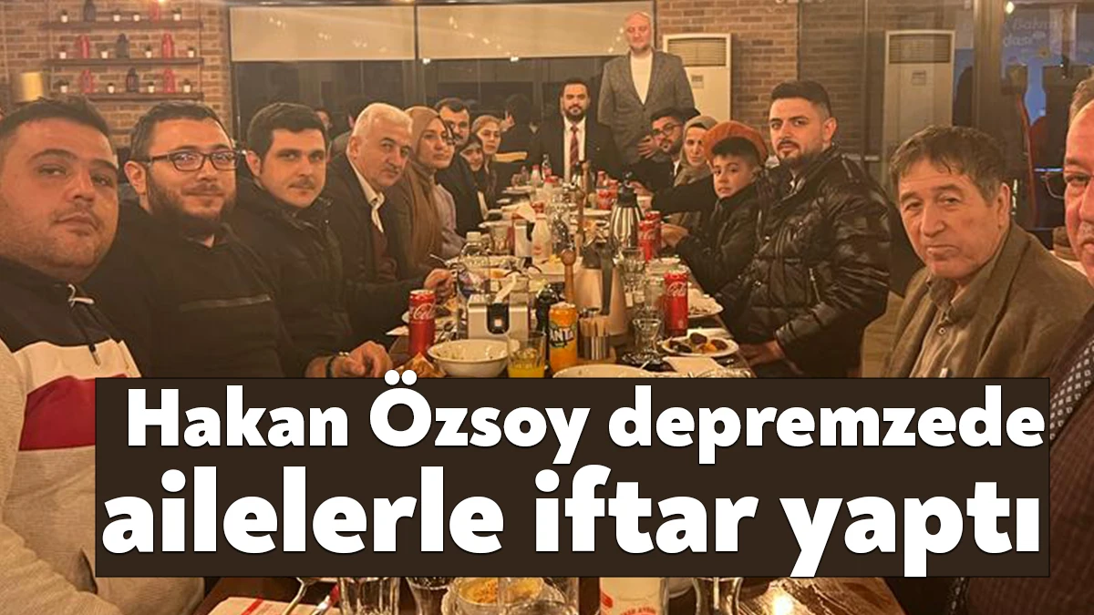 AK Parti Kocaeli Milletvekili Aday Adayı Hakan Özsoy, depremzede gençlerle