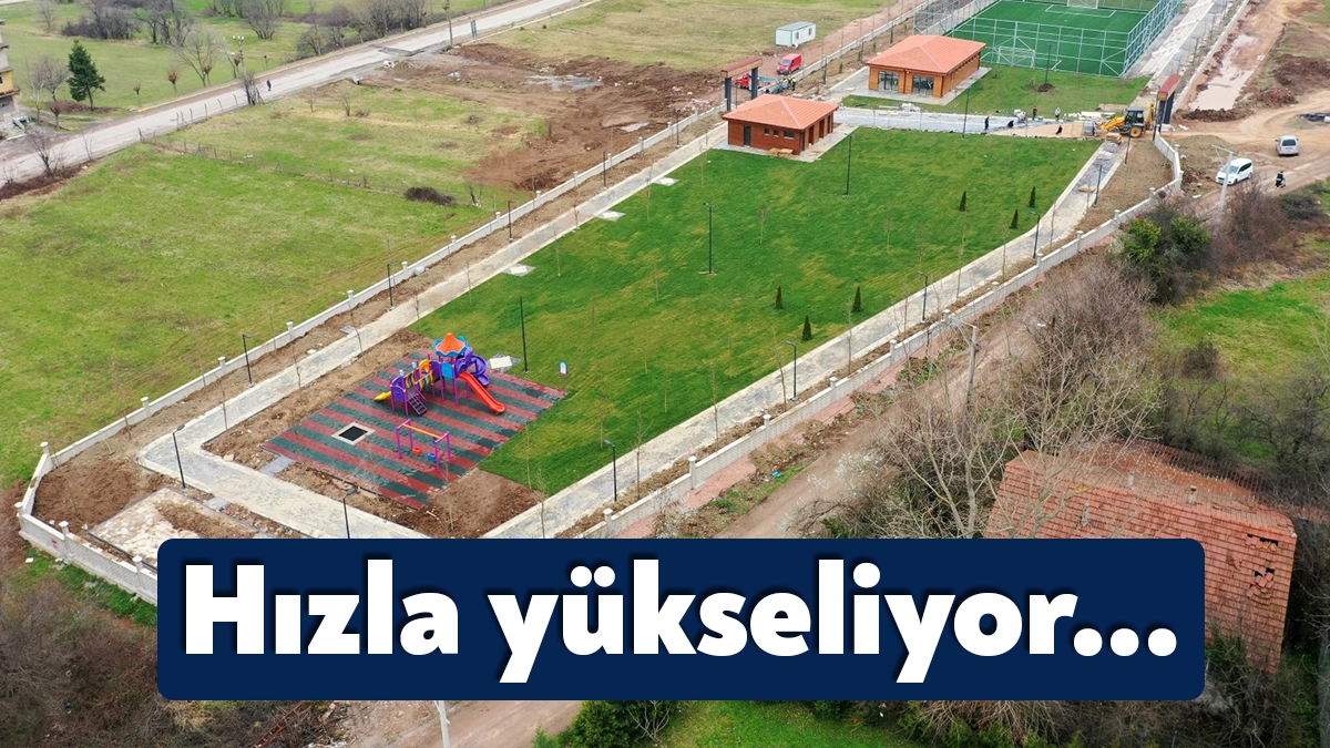 Büyükşehir, Kartepe Arslanbey Şevkatiye Mahallesi’nde başlattığı parkın yapımına hızla devam
