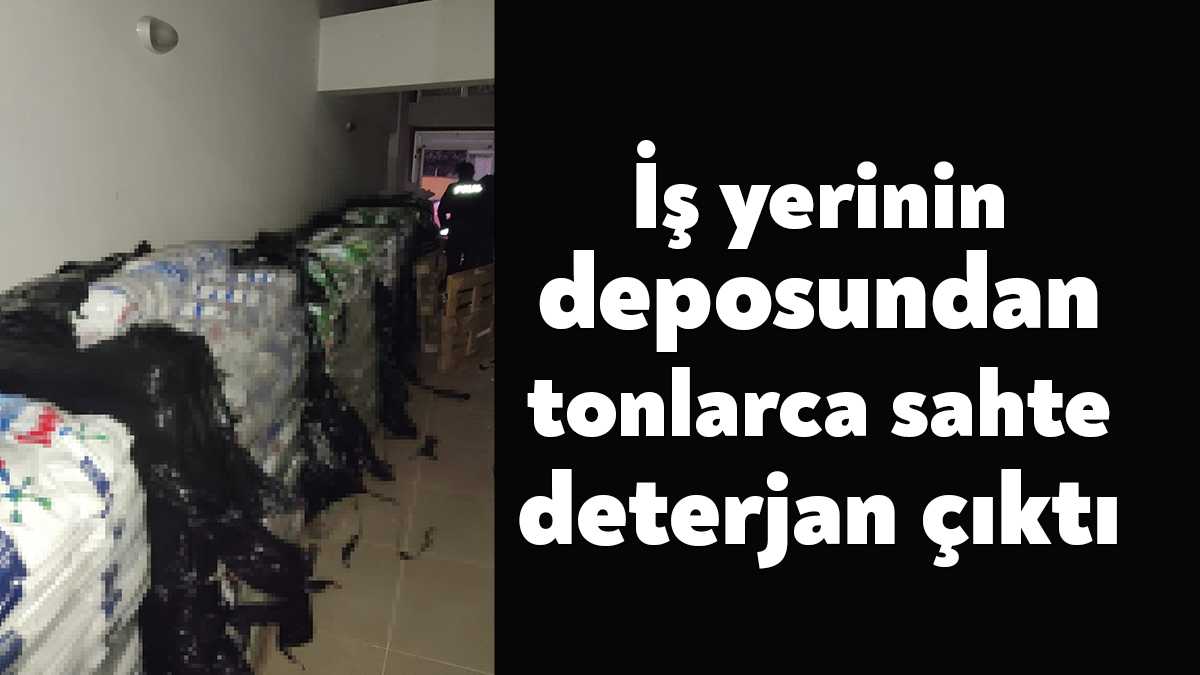 Kocaeli’nin Çayırova ilçesinde bir iş yerinin deposuna baskın yapan polis