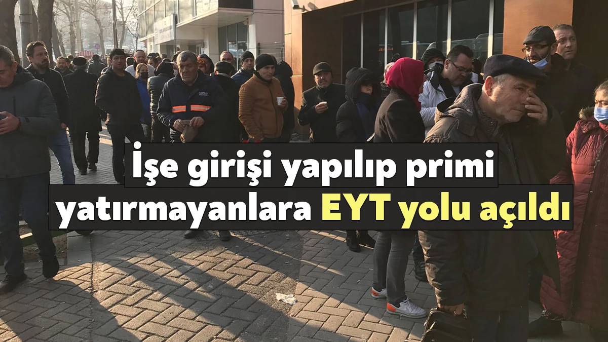 Emeklilikte Yaşa Takılanlar (EYT) yasası kapsamında dilekçe verenlerin sayısı iki