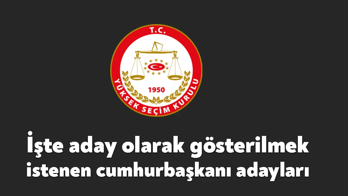 Yüksek Seçim Kurulu (YSK), 14 Mayıs 2023 tarihinde yapılacak olan