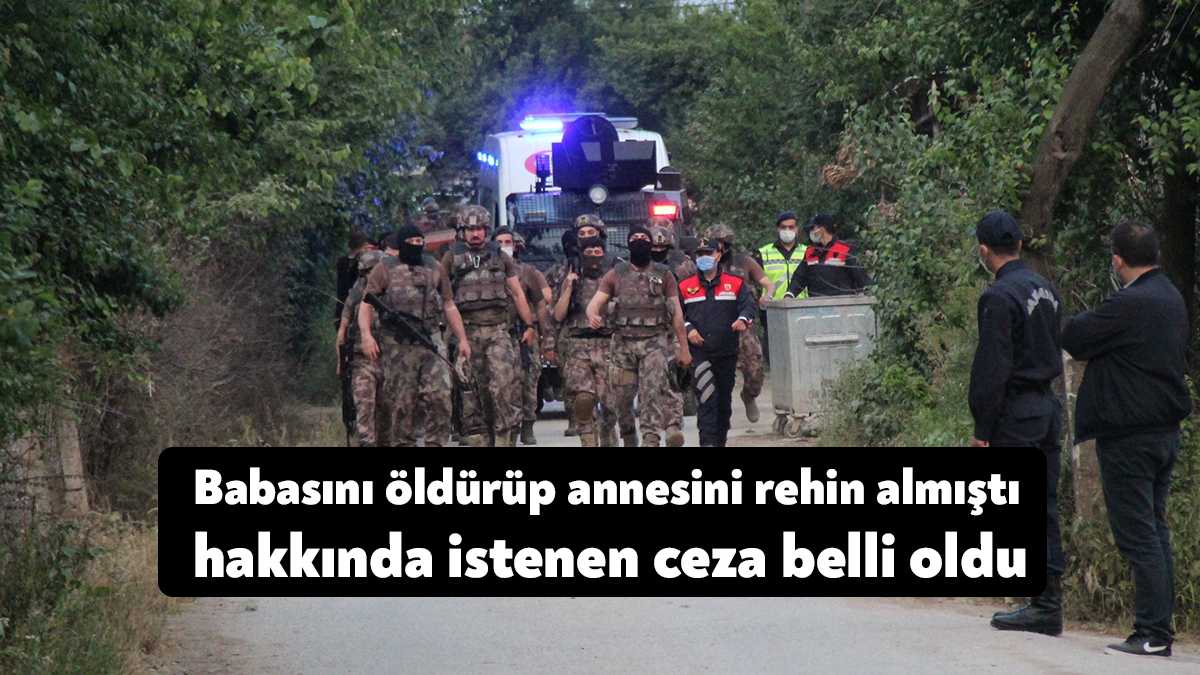 Kocaeli'nin İzmit ilçesinde babasını öldüren, 4 jandarma personelinin de aralarında