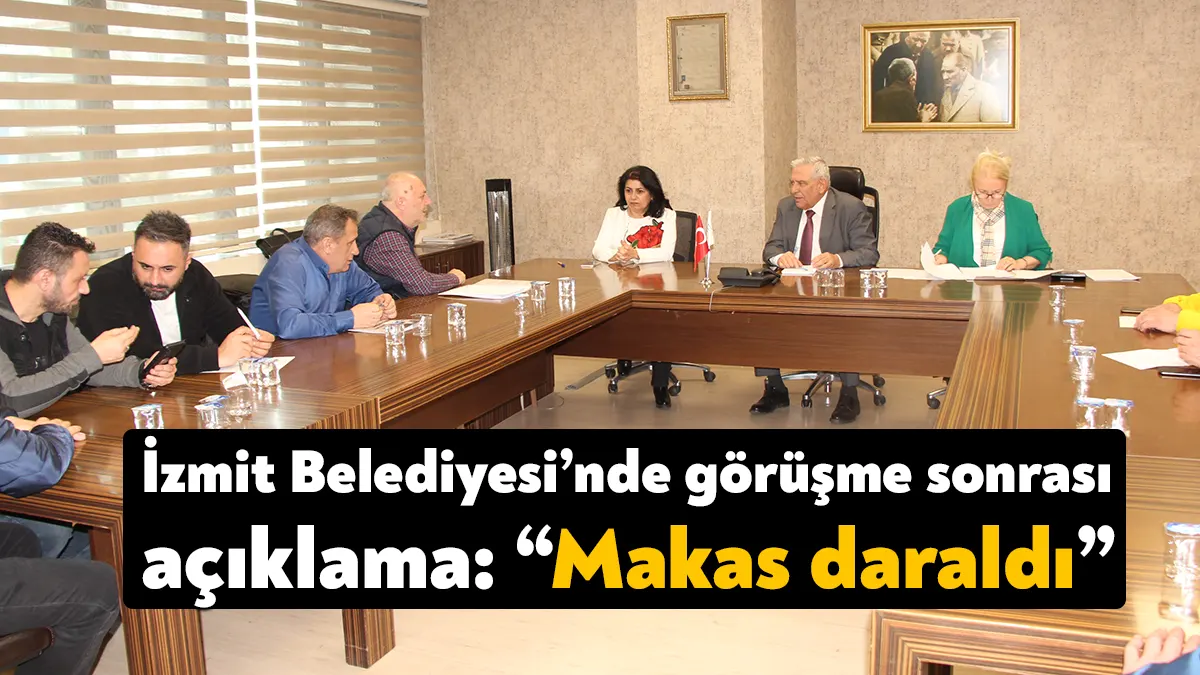 İzmit Belediyesi ile Genel İş Sendikası arasında süren toplu iş