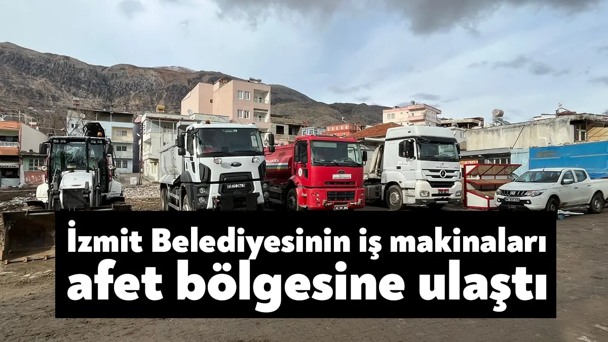 İzmit Belediyesinin, aşırı yağışlar ve sel sonucu meydana gelen afet