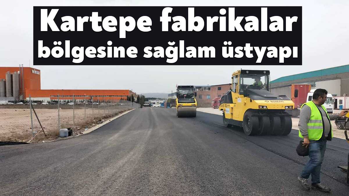 Kartepe Fener-Akkışla Sokakta asfaltlama tamamlanırken kaldırım imalatları ve araç parklanmalarının