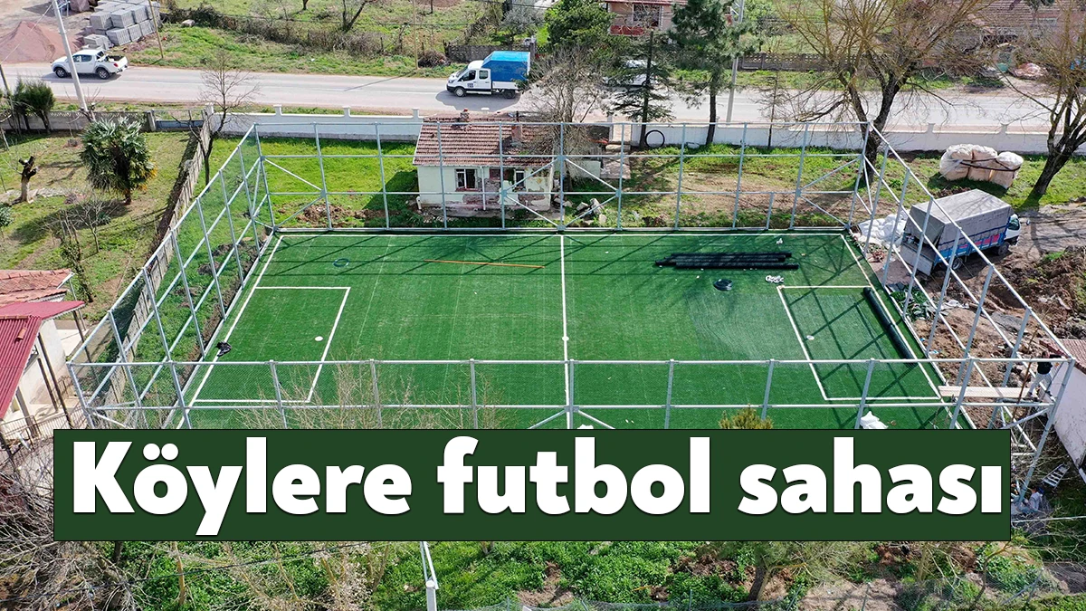 Spor ve sporcunun dostu olan Büyükşehir, Karaabdülbaki köyündeki futbol sahası