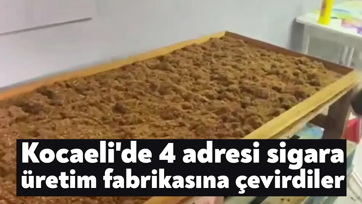 Kocaeli'nin İzmit ilçesinde polis ekipleri 2 depo, bir iş yeri
