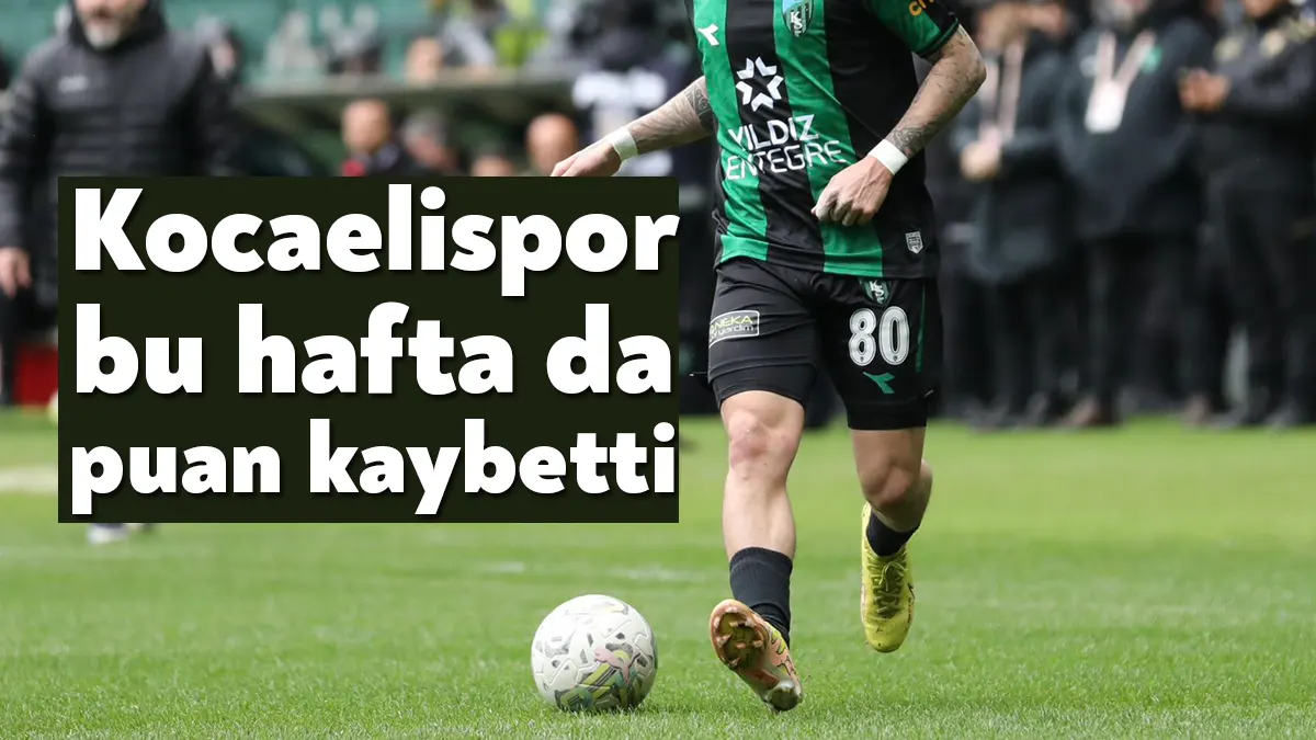 Kocaelispor, bugün Kocaeli Stadyumu'nda 1461 Trabzon'la 1-1 berabere kaldı