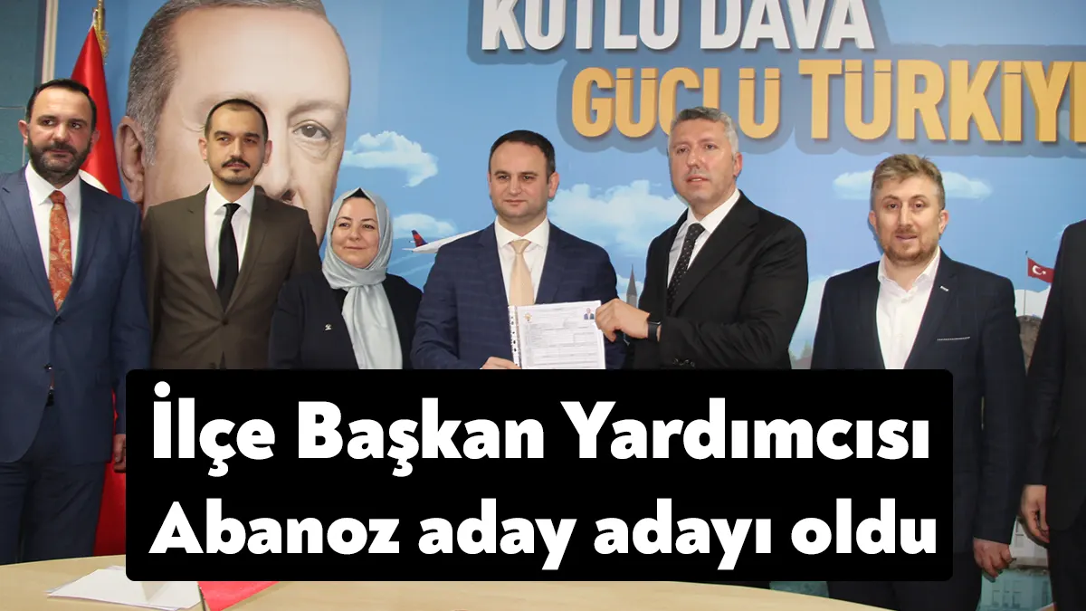 AK Parti Gebze İlçe Başkan Yardımcısı Mehmet Gökhan Abanoz görevinden