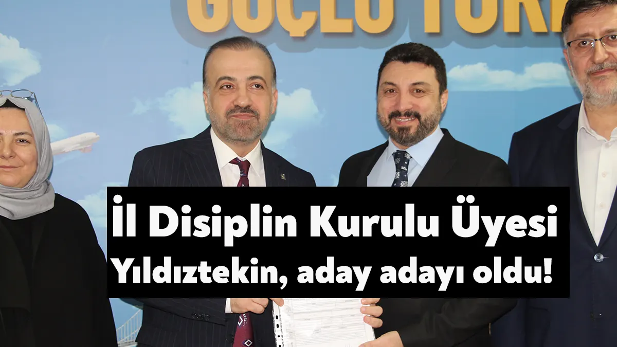 AK Parti Kocaeli İl Disiplin Kurulu üyesi Mustafa Yıldıztekin görevinden