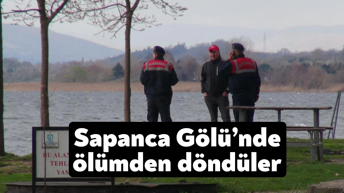 Sapanca Gölü’nde kıyıdan açıldıktan bir süre sonra alabora olan kanodan