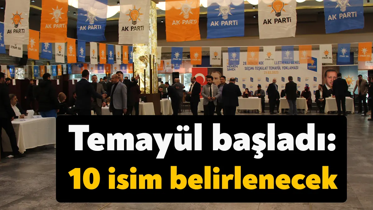 AK Parti Kocaeli’de aday adaylık sürecinin tamamlanmasının ardından bugün 10