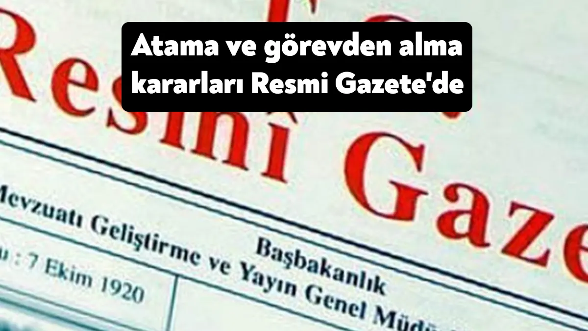 Resmi Gazete'nin bugünkü sayısınd Çevre, Şehircilik ve İklim Değişikliği Bakanlığı