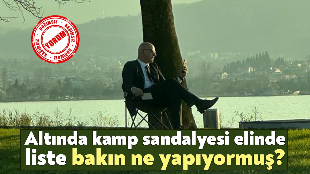 MHP Kocaeli Milletvekili Aday Adayı Aydın Ünlü, sahil kenarında altında