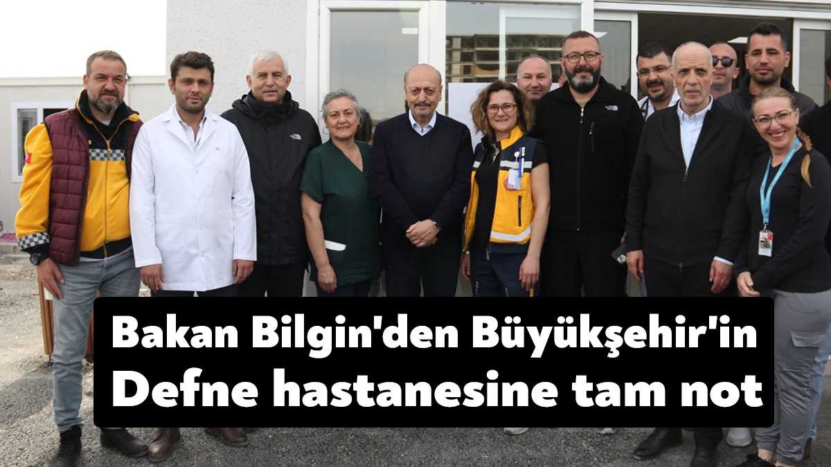 Bakan Bilgin ile Türk-İş Başkanı Atalay, Kocaeli Büyükşehir’in Hatay Defne’de