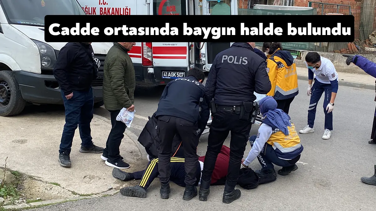 Kocaeli'nin Gebze ilçesinde epilepsi hastası olduğu öğrenilen kişi, vatandaşlar tarafından