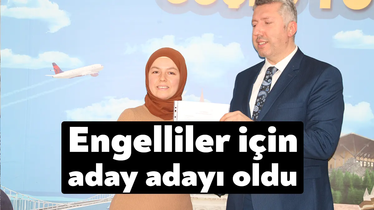 AK Parti Kocaeli milletvekili aday adaylığı için Büşra Yel de