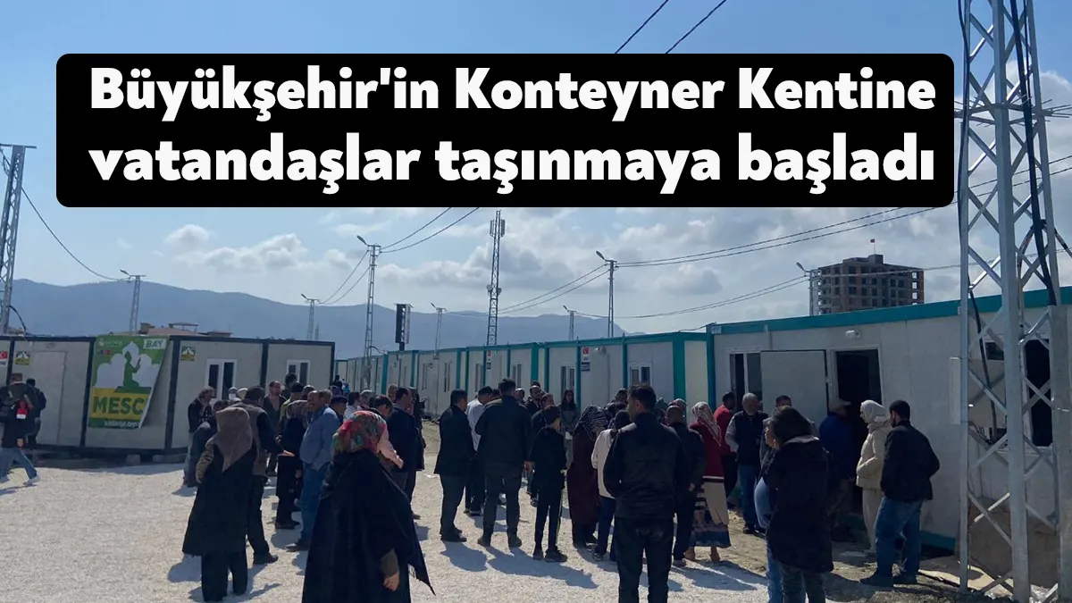 Kocaeli Büyükşehir Belediyesi'nin Hatay’ın Defne ilçesinde inşa ettiği Konteyner Kente,