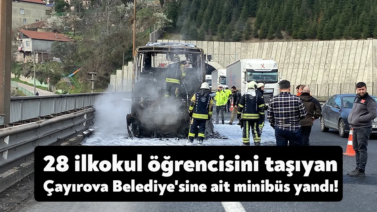 Kocaeli’nde satranç turnuvasına giden 28’i ilkokul öğrencisi 36 kişiyi taşıyan