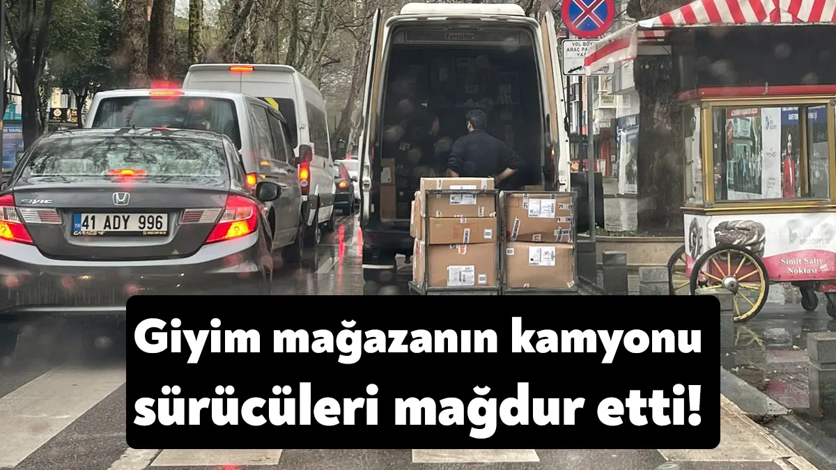 İzmit Cumhuriyet Bulvarı’nda sabah saatlerinde yük indiren kamyon, hem velileri