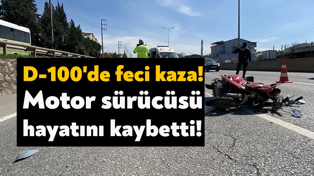 Kocaeli'nin Derince ilçesinde iki kardeşin üzerinde bulunduğu motosiklet, sürücüsünün hakimiyeti