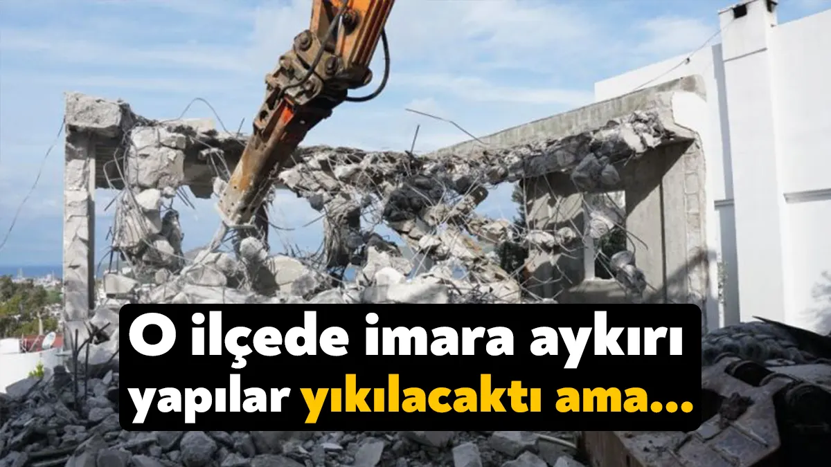 Darıca Belediyesi ilçe genelinde imara aykırı yapıların yıkımı işi için