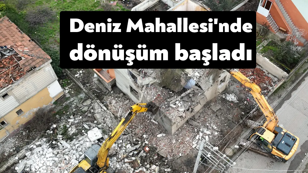 Derince'de Araptepe Kentsel Dönüşüm Projesi’nin ardından Deniz Mahallesi’nde de dönüşüm