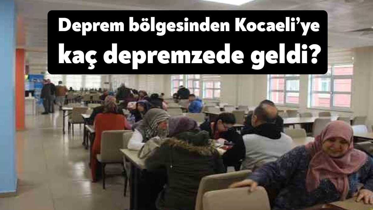 Kocaeli Valiliği, Kocaeli’ye gelen 34 bin 176 depremzede vatandaşımızın barınma