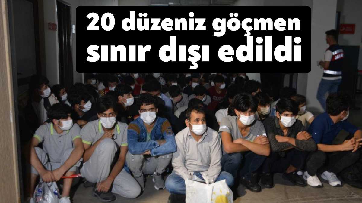 Kocaeli Valiliği, 20 düzensiz göçmenin sınır dışı edildiğini duyurdu.