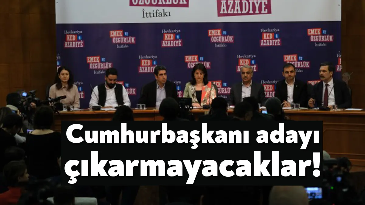 Emek ve Özgürlük İttifakı, cumhurbaşkanlığı seçimine dair tutumunu, Dünya Ticaret