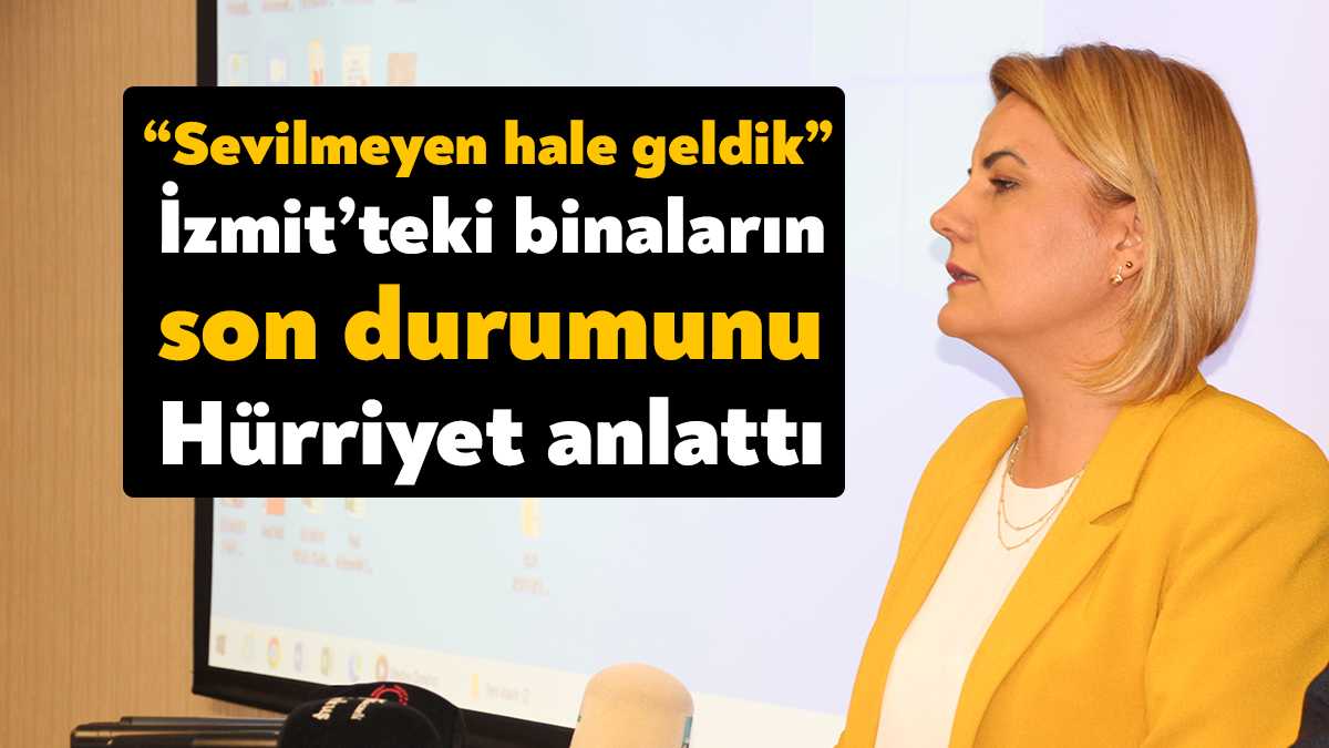 İzmit Belediye Başkanı Fatma Kaplan Hürriyet, deprem bölgesinden dönerek basın