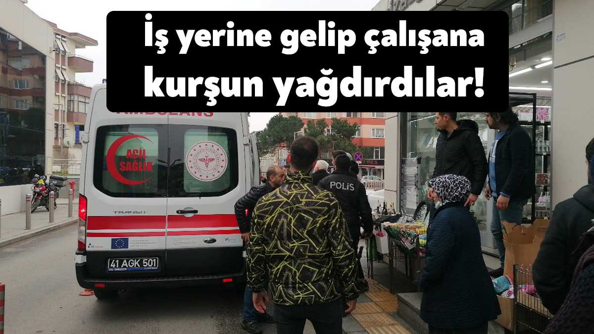 Kocaeli’nin Gebze ilçesinde 2 şahıs, hediyelik eşya dükkanına gelerek iş