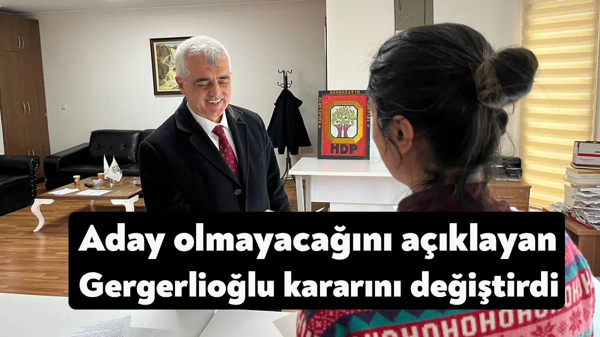 Yeni dönemde milletvekili olmayı düşünmediğini açıklayan Ömer Faruk Gergerlioğlu, "Ancak