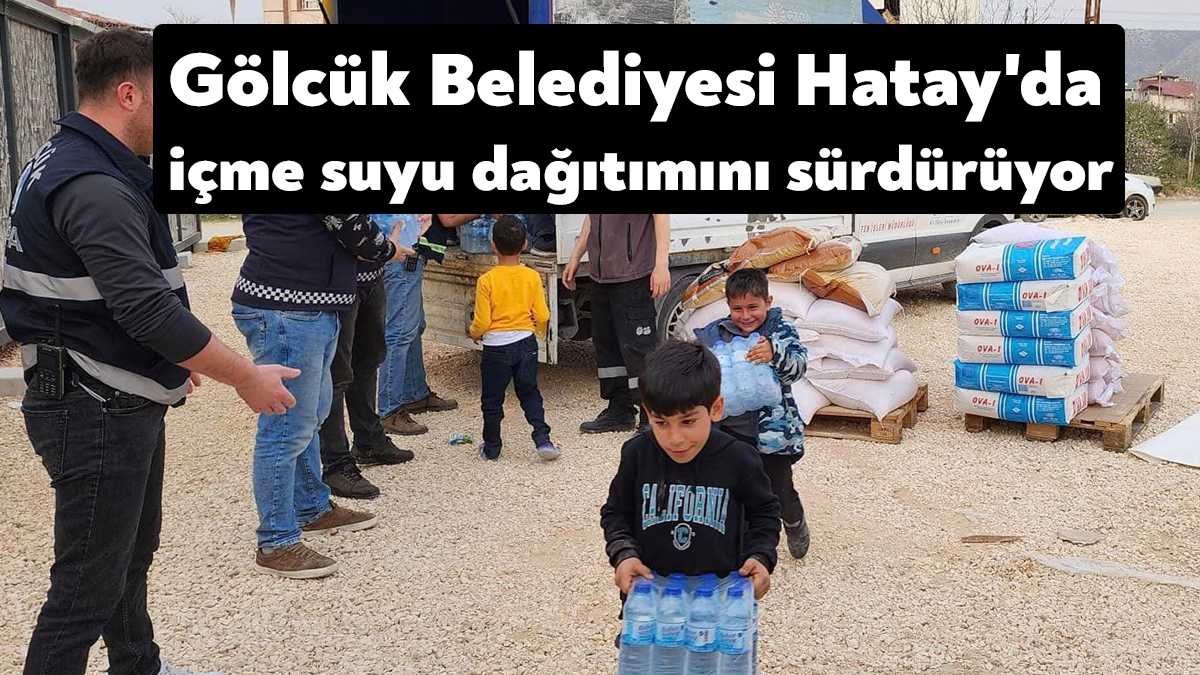 Deprem bölgesinde çalışmalarını sürdüren Gölcük Belediyesi ekipleri, Antakya ve Defne’deki