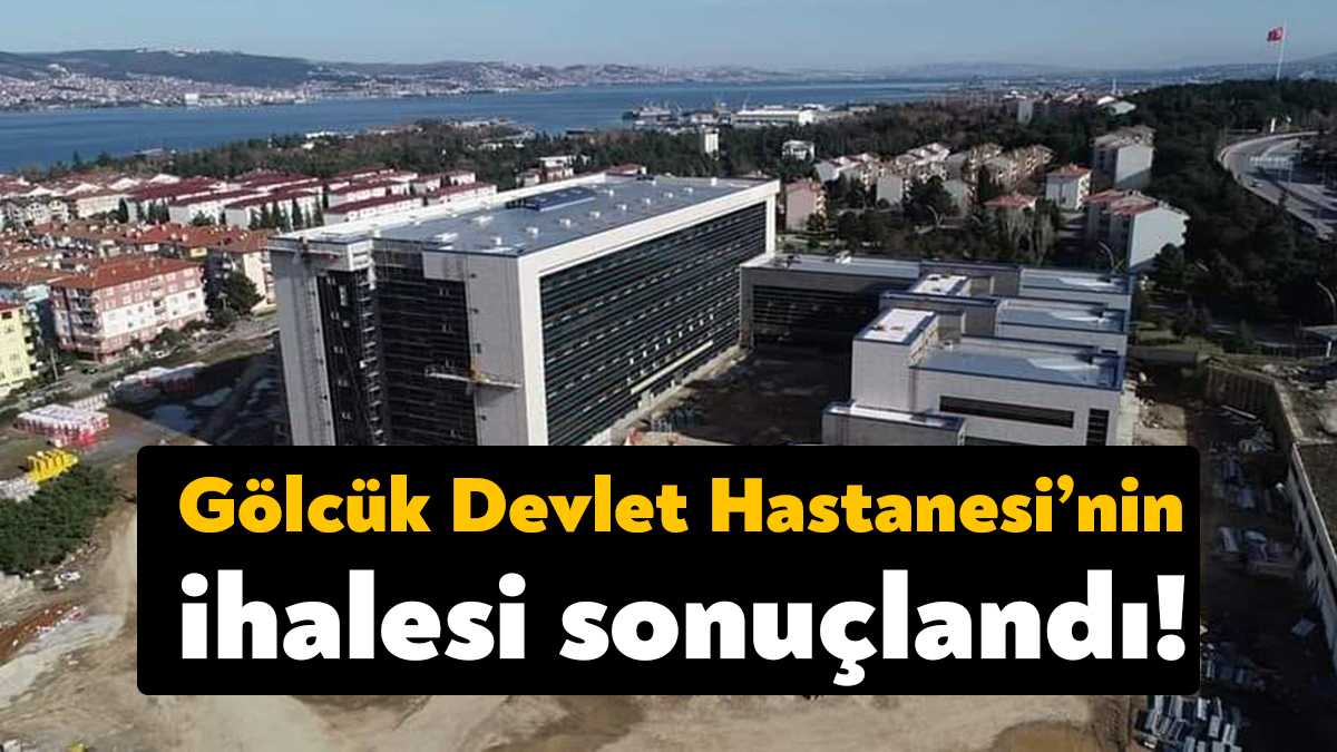 Yıllardır tamamlanması beklenen Gölcük Devlet Hastanesi’nin ihalesinin sonuçlandığını Gölcük Belediye