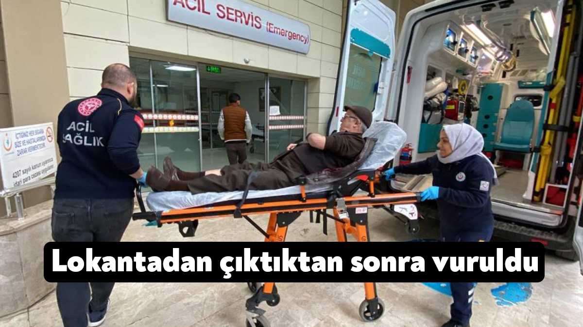 Kocaeli'nin İzmit ilçesinde 67 yaşındaki kişi, lokantadan çıktıktan sonra silahla