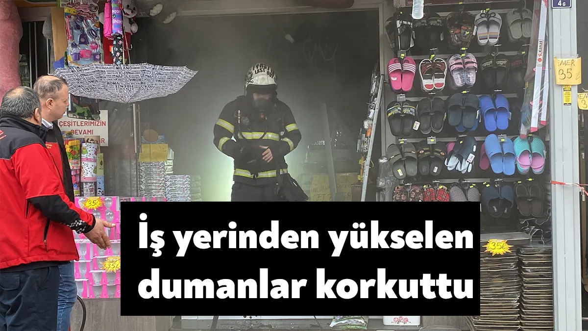 Kocaeli'nin İzmit ilçesinde bulunan bir iş yerinde çıkan yangın, itfaiye