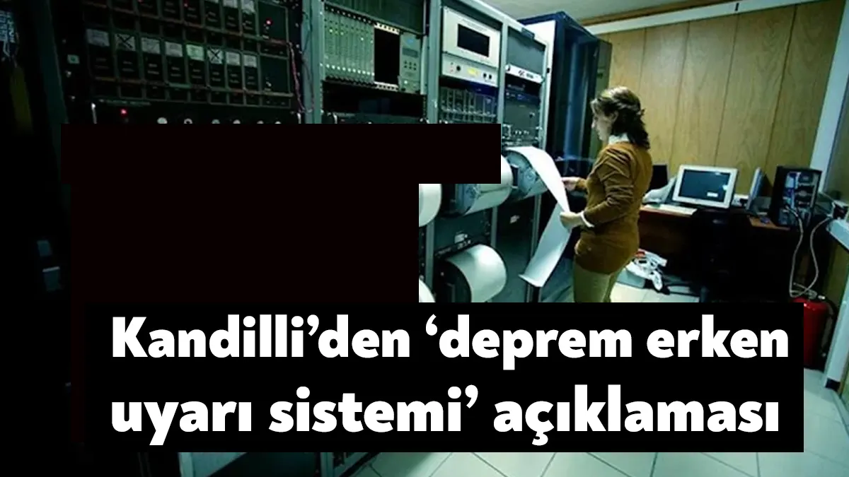 Kandilli Rasathanesi Deprem Araştırma Enstitüsü'nden yapılan açıklamada, "Veri akışının sürekliliğini