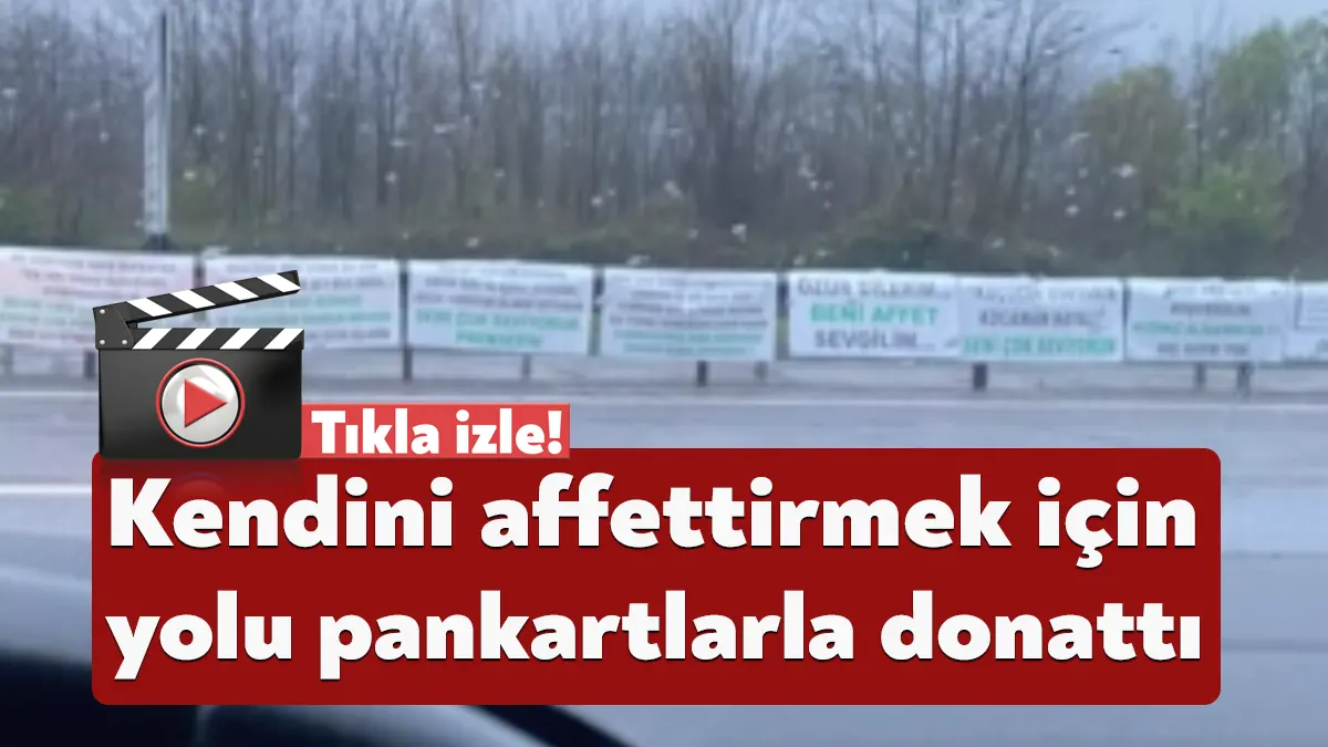Kocaeli’de kendisini eşine affettirmek isteyen bir vatandaş inanılmaz bir yönteme