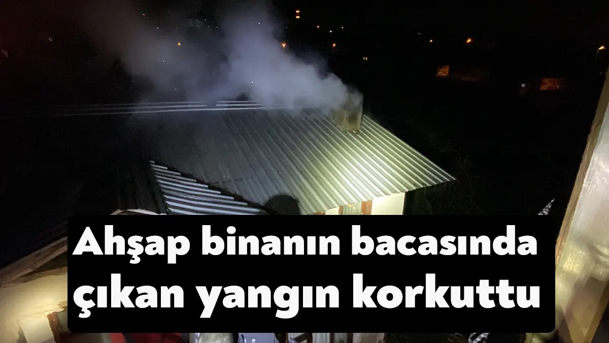 Kocaeli’de ahşap bir evin bacasında çıkan yangın, itfaiye ekiplerinin hızlı