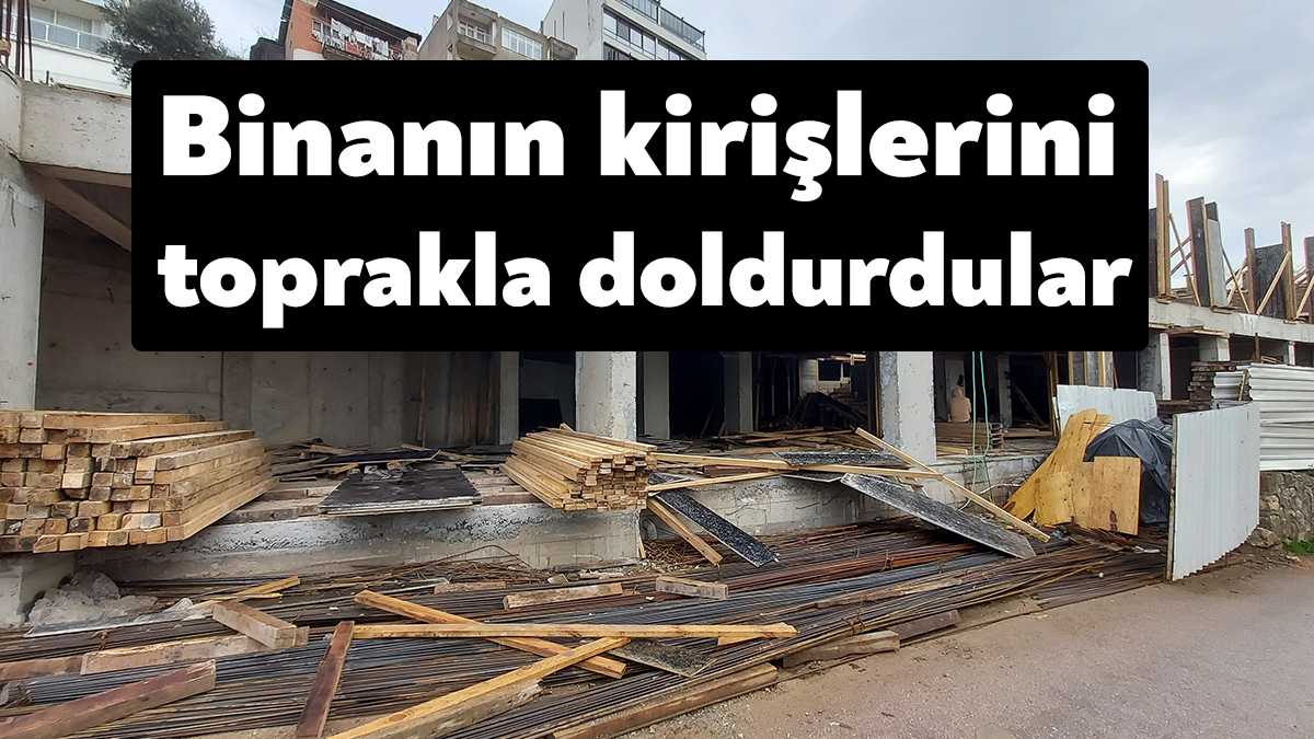Kocaeli'de 23 daireli 8 katlı yapılan binanın usule aykırı yapıldığını
