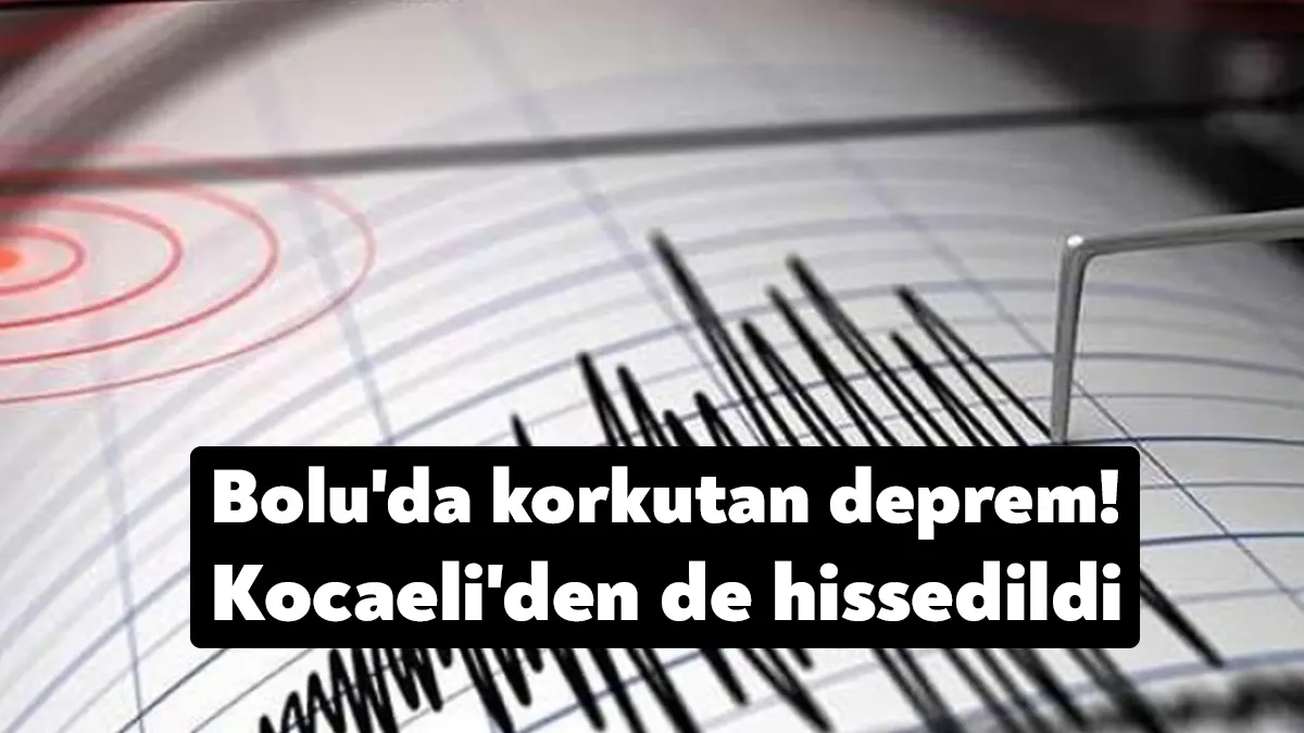 Avrupa Sismoloji Merkezi'nin verilerine göre Bolu merkezli 4,8 büyüklüğünde bir