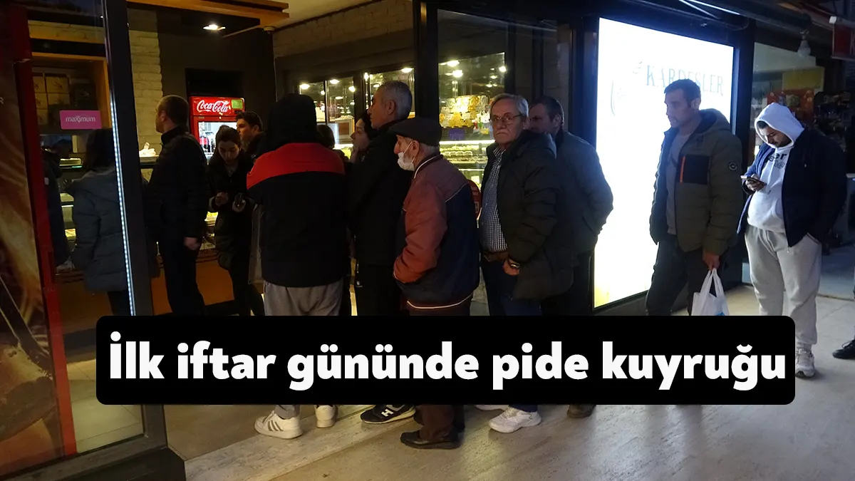 Kocaeli’de Ramazan ayının ilk gününde vatandaşlar, Ramazan pidesi için fırınların