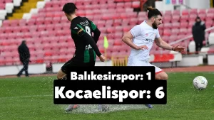 TFF 2. Lig: Balıkesirspor: 1 Kocaelispor: 6