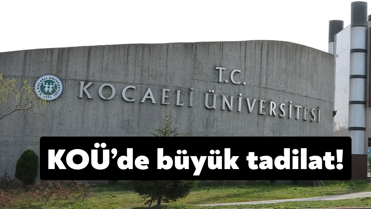 Kocaeli Üniversitesi yerleşkeleri için büyük tadilat gerçekleştirilecek. Üniversite, inşaat, mekanik