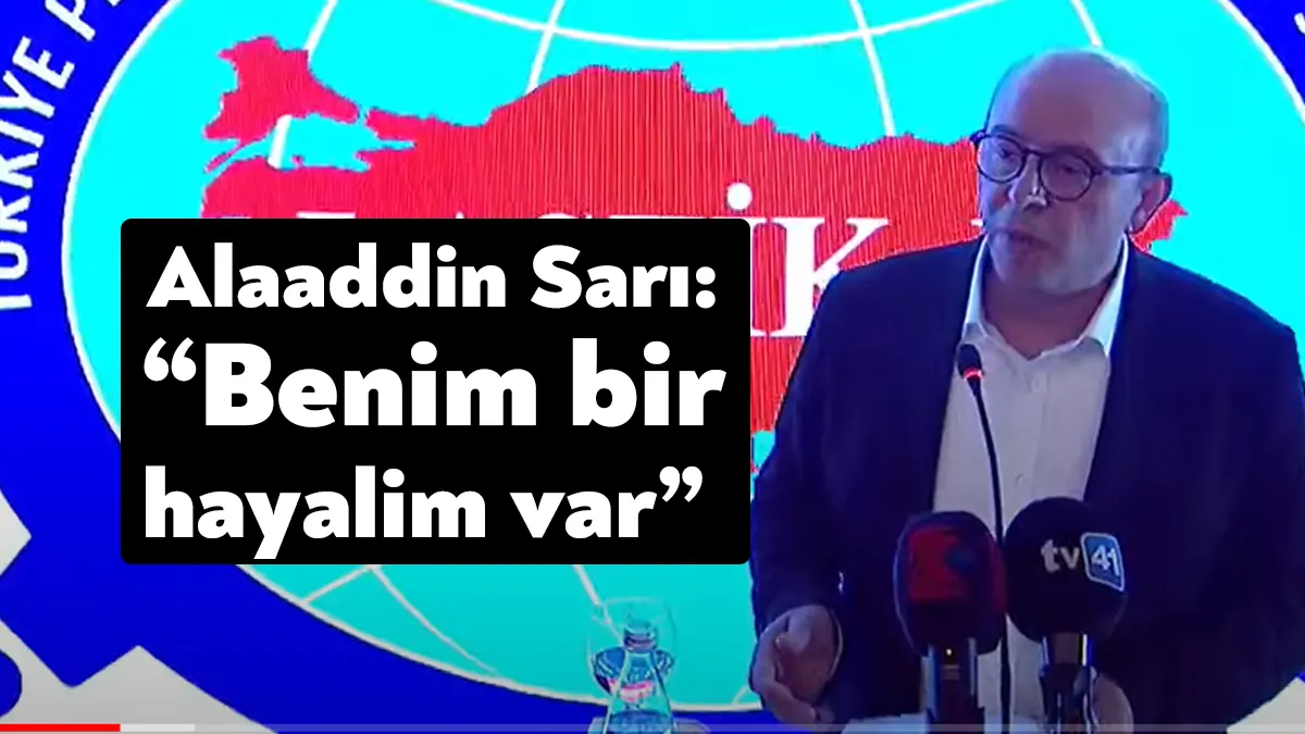 Lastik-İş Sendikası 29. Olağan Genel Kurulu’nda konuşan Genel Başkan Alaaddin